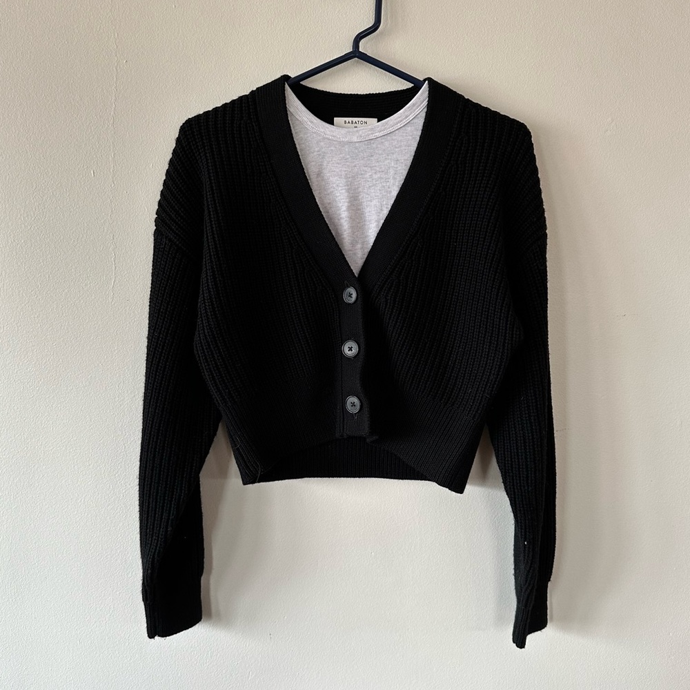 Aritzia Babaton Canberra Cardigan (XS Black)